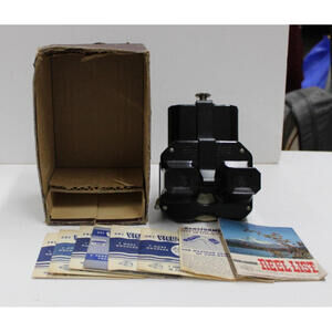 Sawyer View Master W/LIGHT ATTACHMENT Luma View STEREOSCOPE With Viewer + Extra